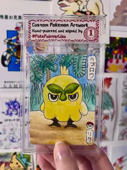 Browt ORIGINAL Watercolor Painted Pokemon Card - Image 1