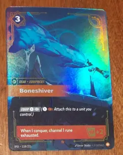 Riftbound Spiritforged League of Legends Foil Boneshiver Card - Image 1