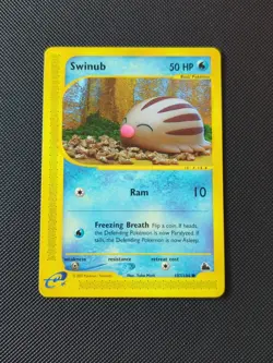 Swinub 107/144 Skyridge Non-Holo Card Regular E READER Yuka Morii NM - Image 1