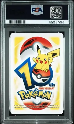 PSA 9 POKEMON PLAYING CARD MAY YELLOW MULTI CARD 10TH ANNIVERSARY 363 - Image 2