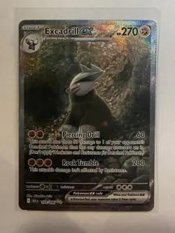 Excadrill ex 168/086 Black Bolt Special Illustration Rare Pokemon Card NM - Image 1
