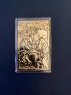 1999 Charizard Pokemon Trading Card 24K Gold Plated, Limited Edition Burger King - Image 1