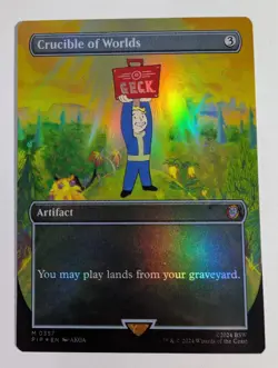 Crucible of Wolrds - Borderless - Foil - NM/M - Fallout PIP 0357 - MTG - Image 1