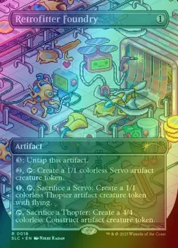 Retrofitter Foundry Encyclopedia Of Magic #18 Secret Lair Foil MTG NM - Image 1