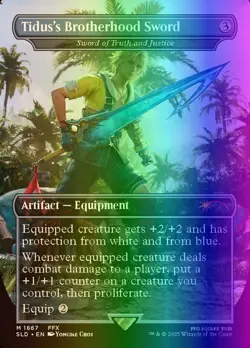 Sword of Truth and Justice (1867/3004) SLD LP FOIL- Alternate Name br Rainbow - Image 1