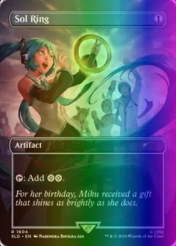 MTG Sol Ring (1604/3004) Secret Lair Drop Series NM FOIL- Rainbow - Image 1