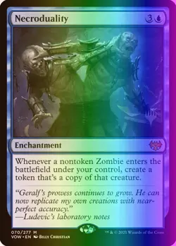 MTG Necroduality (70p/133) Innistrad Crimson Vow Promos LP FOIL - Image 1