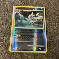Pokemon Vaporeon TCG Reverse Holo Rare Card Majestic Dawn 34/100 - Image 1