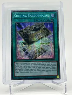 Yugioh Shining Sarcophagus MP25-EN005 1st Edition Starlight Rare NM - Image 1