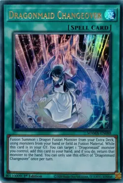 MAMA-EN088 DRAGONMAID CHANGEOVER ULTRA RARE 1ST EDITION YuGiOh CARD - Image 1