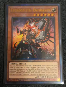 Fiendsmith Engraver Prismatic Ultimate Rare RA04-EN049 Yu-Gi-Oh! PUR - Image 1