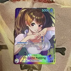 One Piece TCG Charlotte Pudding OP08-058 Alt Art Leader Two Legends NM English - Image 1