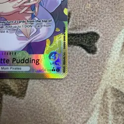 One Piece TCG Charlotte Pudding OP08-058 Alt Art Leader Two Legends NM English - Image 3
