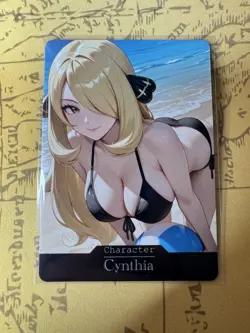 Cynthia Pokemon ACG Goddess Story Waifu Anime Custom Card - Image 1