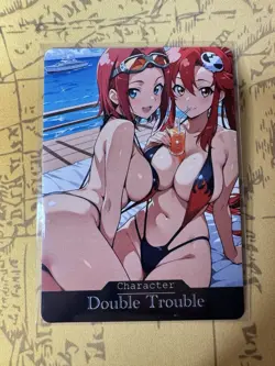 Yoko & Kallen “Double Trouble” ACG Goddess Story Waifu Anime Custom Card - Image 1