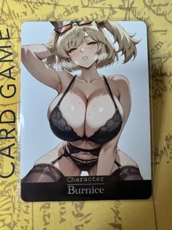 Burnice Zenless Zone Zero Hentai Anime Doujin Waifu ACG Custom Card - Image 1