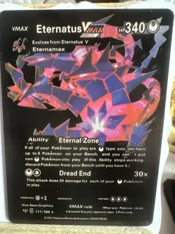 Eternatus Pokemon Black Foil VMAX Fan Art Card - Image 1