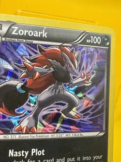 ZOROARK 71/114 Cracked Ice Holo - Black & White Set Pokemon Card 2011 - Image 4