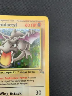 Aerodactyl 1/62 Fossil Holo Rare 1st Edition Pokemon Card WOTC Moderately played - Image 3