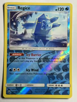 Regice SM - Celestial Storm 45/168 MP-LP Pokemon Card Reverse Holo - Image 1