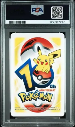 PSA 10 POKEMON PLAYING CARD CUBONE MAROWAK YELLOW 4 10TH ANNIVERSARY 321 - Image 2