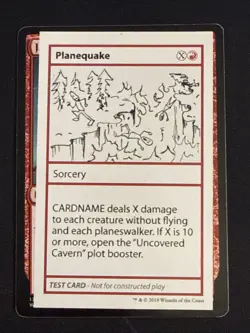 1x Planequake (No PW Symbol) MP Playtest Cards MTG Magic the Gathering x1 MKE - Image 1