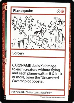 NM Planequake, MTG, The List, Magic the Gathering, Test Card - Image 1