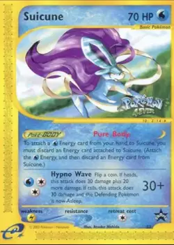 Suicune Black Star Pokemon Promo Card MP - Image 1