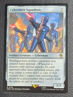 Cybermen Squadron Doctor Who Artifact Creature Universes Beyond Rare Magic MTG - Image 1