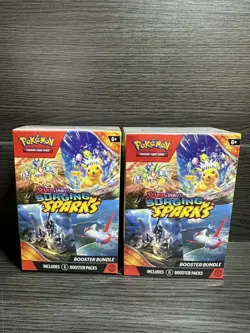 Pokemon TCG Scarlet & Violet Surging Sparks Booster Bundle Lot Of 2 SEALED - Image 1