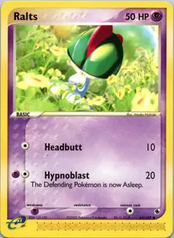 Ralts - 67/109 Ruby and Sapphire MP Pokemon TCG - Image 1