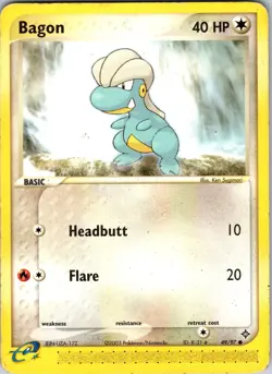 Bagon - 49/97 Dragon Pokemon MP Normal - Image 1