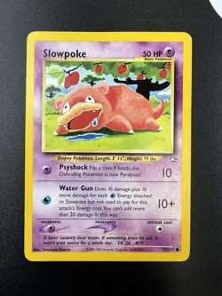 Pokemon TCG Slowpoke Neo Genesis 73/111 Regular Unlimited Common MP - Image 1