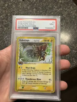 PSA 9 MINT Pokemon Kabutops Holon Phantoms Holo 9/110 - Image 1
