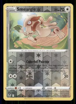 Smeargle SWSH12: Silver Tempest #137/195 Common Reverse Holo Pokemon LP - Image 1