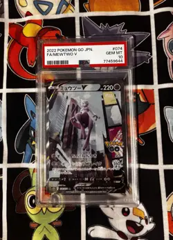PSA 10 GEM MINT - 2022 Mewtwo V 074/071 Japanese Pokemon GO Alternate Alt Art - Image 1