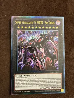 Super Starslayer TY-PHON - Sky Crisis RA04-EN072 Prismatic Ultimate Rare PUR NM - Image 1