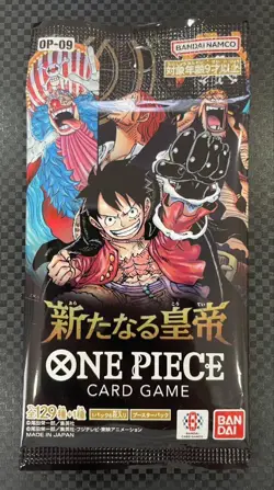 One Piece Card Game Sealed Pack Emperors in the New World Japanese OP-09 - Image 1