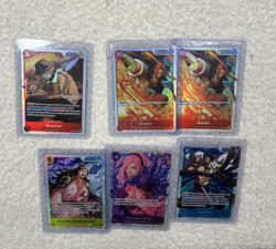 One Piece Card Game Lot of SR Cards Wings of the Captain OP06 Reiju Shanks, Momo - Image 1