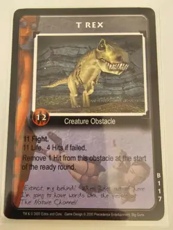 Tomb Raider CCG B117 - T Rex - Big Guns Rare Card - Image 1