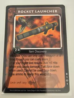 Tomb Raider CCG B101 - Rocket Launcher - Big Guns Rare Card - Image 1