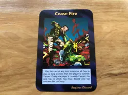 Illuminati New World Order Assassins INWO NWO SJ Games COMMON Cease Fire Card - Image 1