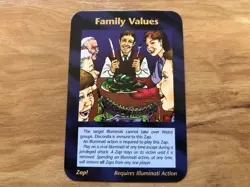 Illuminati New World Order Assassins INWO NWO SJ Games COMMON Family Values Card - Image 1