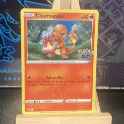 Charmander SWSH232 Pokemon GO Ultra Holo Rare Black Star Promo Pokemon Card - Image 1