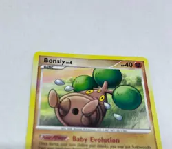 Bonsly 71/130 Common Non Holo Pokemon Card TCG - Diamond and Pearl - LP - Image 3
