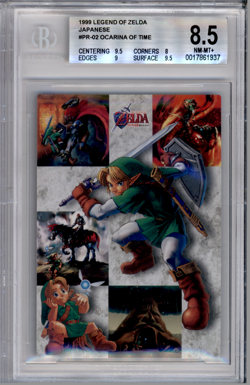 BGS 8.5 LEGEND OF ZELDA JAPANESE PROMOTION CARD 02 OCARINA OF TIME 1999 924 - Image 1