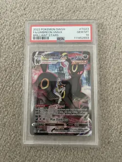 Umbreon VMAX TG23/TG30 Pokemon Card - Brilliant Stars Trainer Gallery - PSA 10 - Image 1