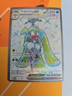 Pokemon TCG Tsareena EX Paradox Rift Tera Full Art Ultra Rare Card 220/182 - Image 1