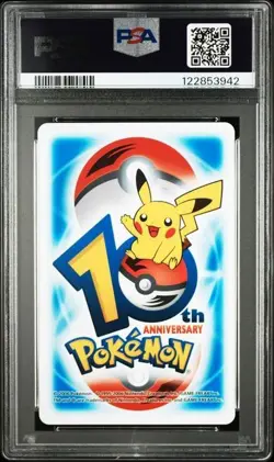 PSA 3 POKEMON PLAYING CARD ONIX STEELIX BLUE 4 SPADES 10TH ANNIVERSARY 369 - Image 2
