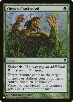 Vines of Vastwood NM The List MTG Magic the Gathering Green English Card - Image 1